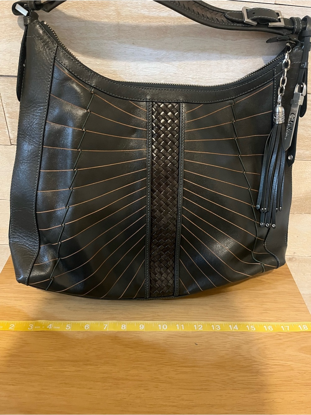 Cole Haan Huarache Leather Handbag-Vintage - Picture 3 of 11